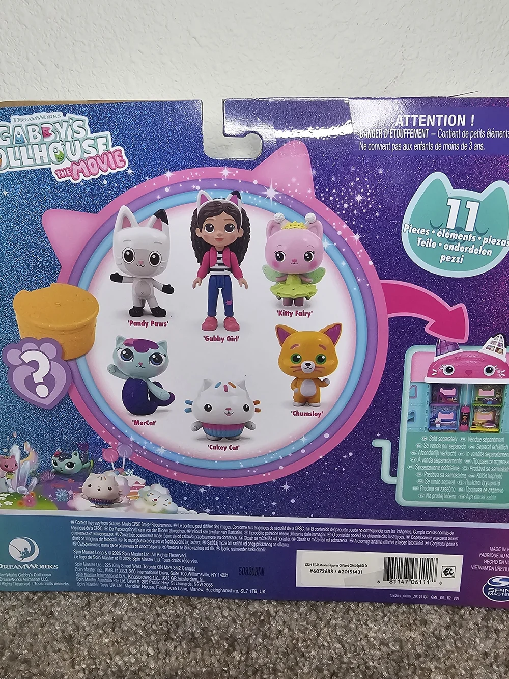 Gabby’s Dollhouse Cat-Venture Crew Pack – Pink Playset with Figures